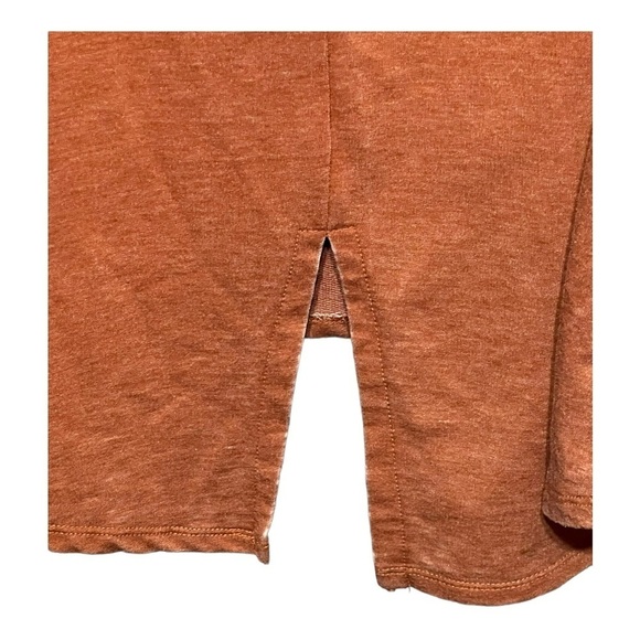 Cato's Slouchy Drawstring Sweatshirt- Rust Plus-Size 24 Scoop Neck Relaxed-Fit - Picture 6 of 6